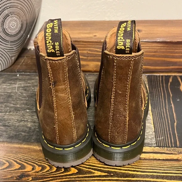 Dr. Martens Dark Brown Leather Boots NWOT - Picture 4 of 12
